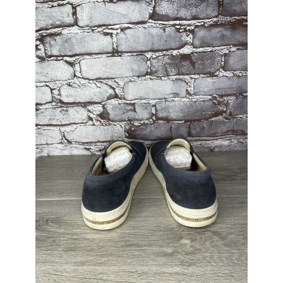 Birkenstock Oswego Midnight Blue Canvas Suede Slip On Shoes Women Sz 38EU/7.5M - Picture 4 of 16